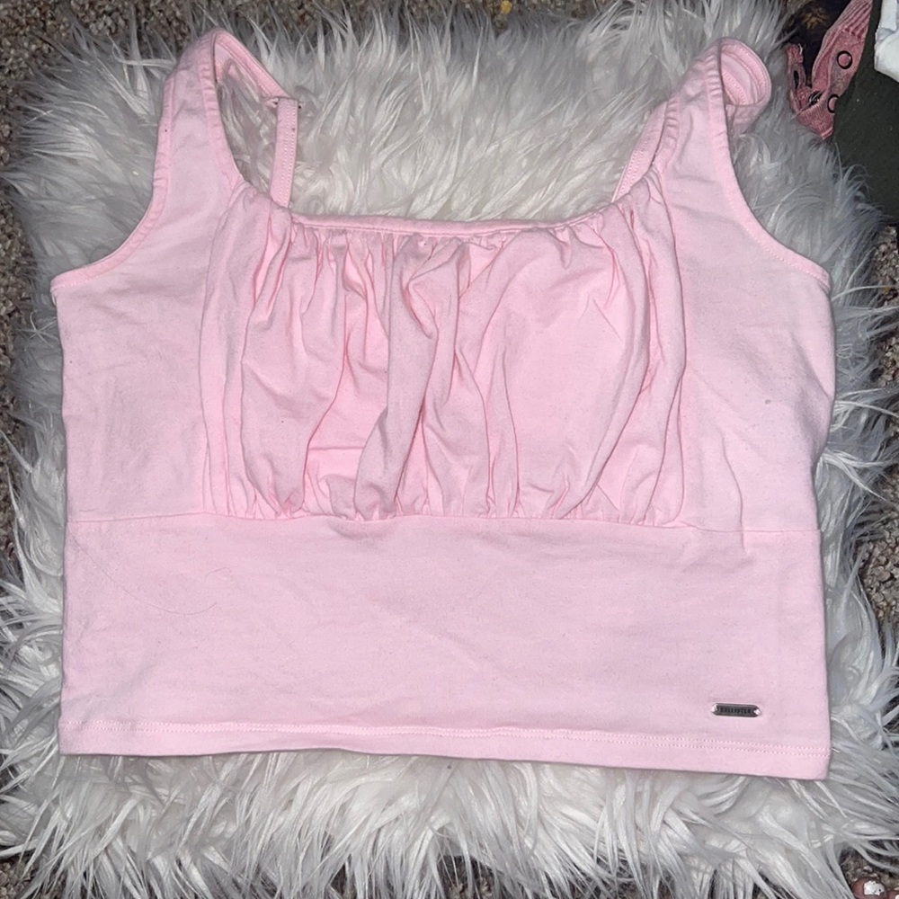 Pink Hollister Crop Top